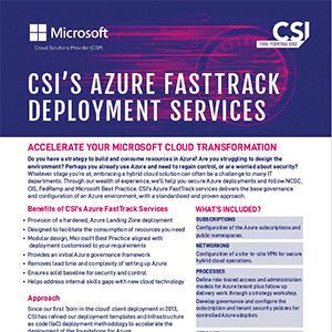 Azure FastTrack