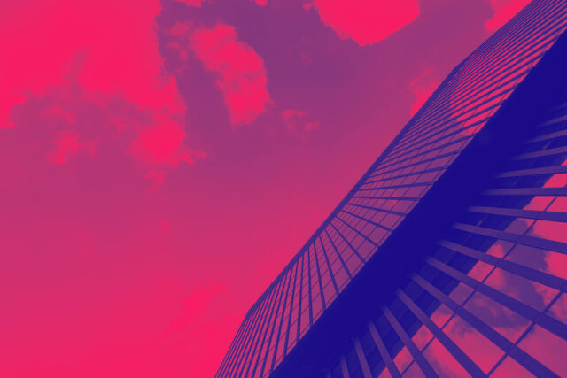 A tall building with a business that's ready for the cloud.
