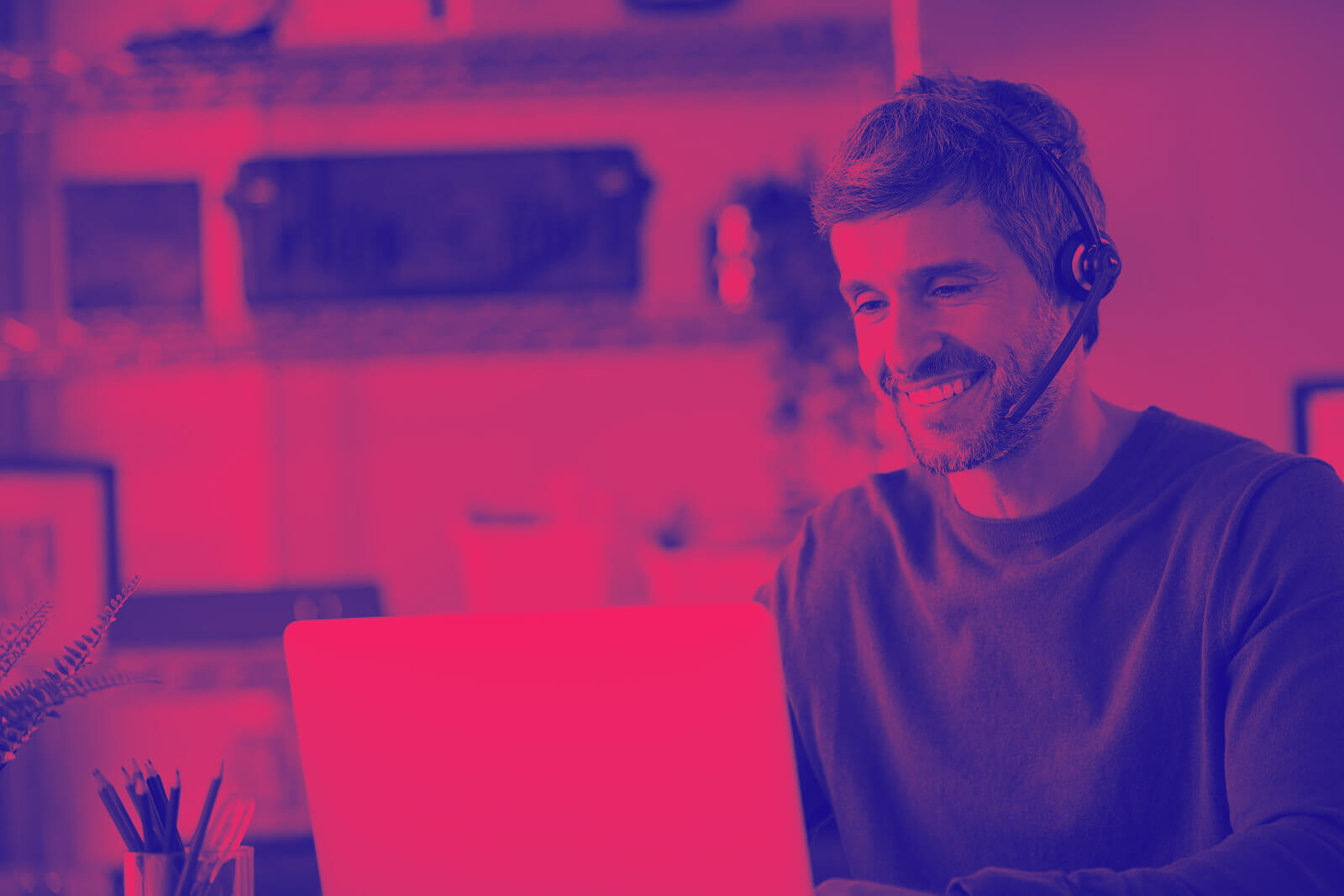 Tech support helping a customer with their endpoint protection.