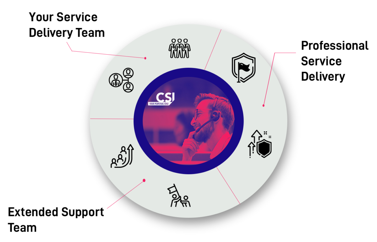 Data protection solutions wheel from CSI.