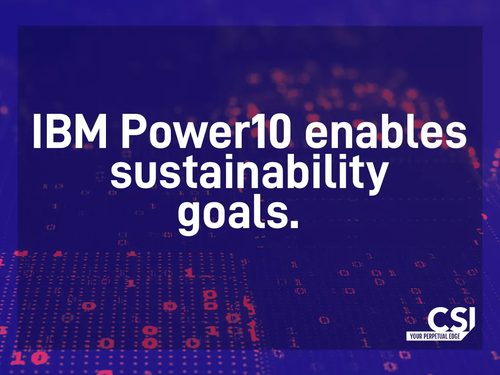 IBM Power Facts - these servers create sustainability wins