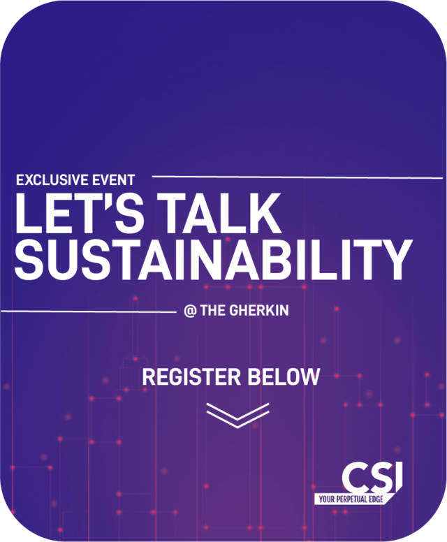 Our latest event is on sustainability, hosted at the Gherkin.