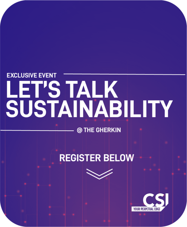 Our latest event is on sustainability, hosted at the Gherkin.