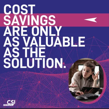 Cost savings in your business storage solution. 