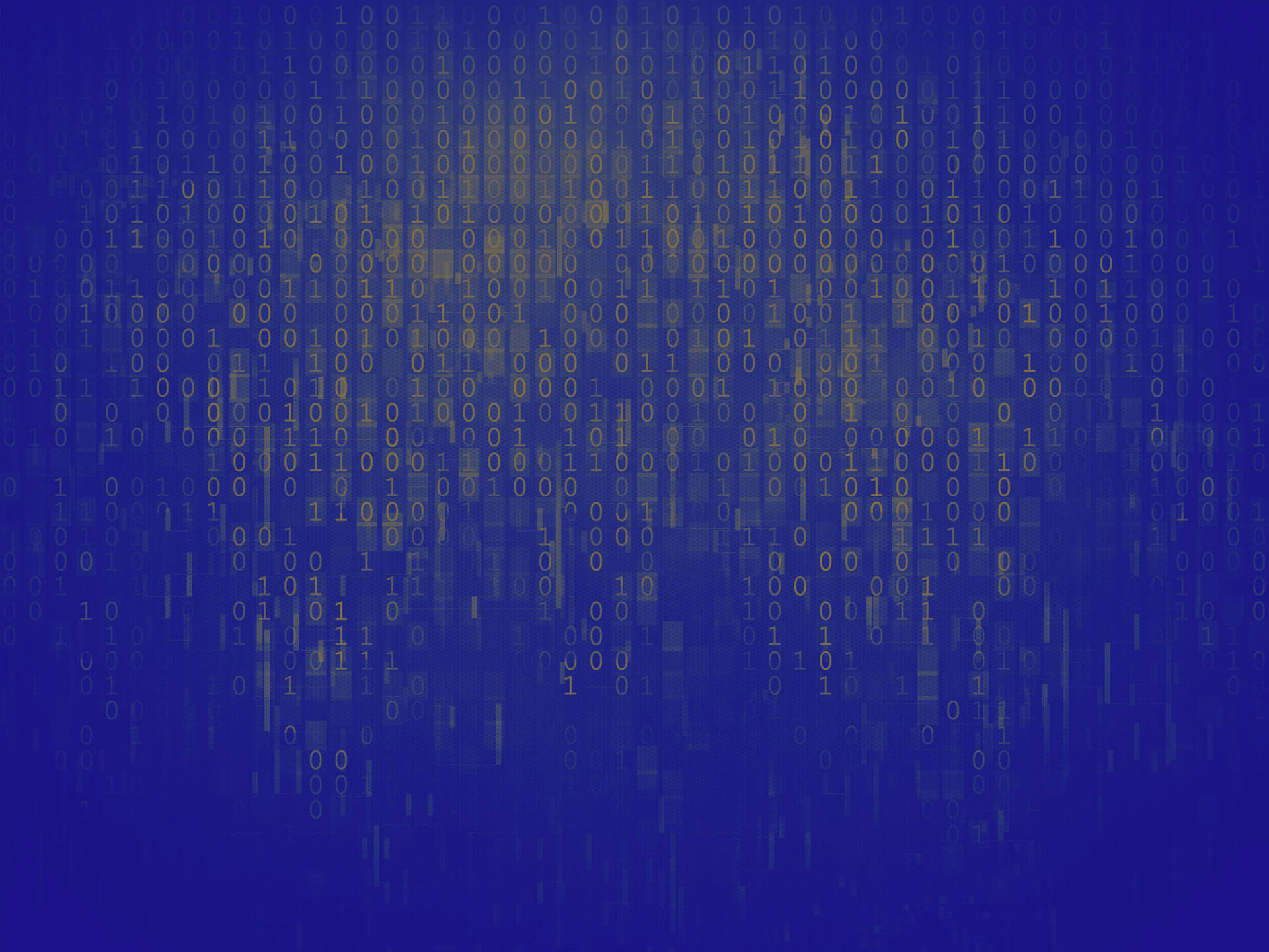 binary code representing customer data.